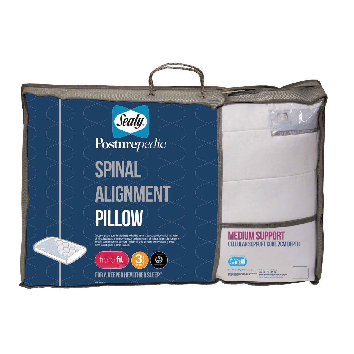 Sealy Spinal Alignment Pillow - 7cm